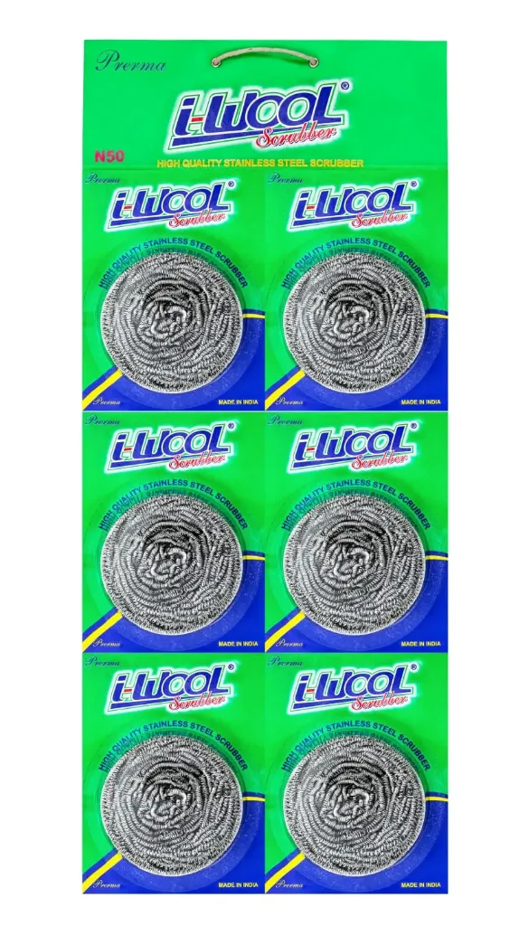 i Wool foam scrubber (pack of 6)